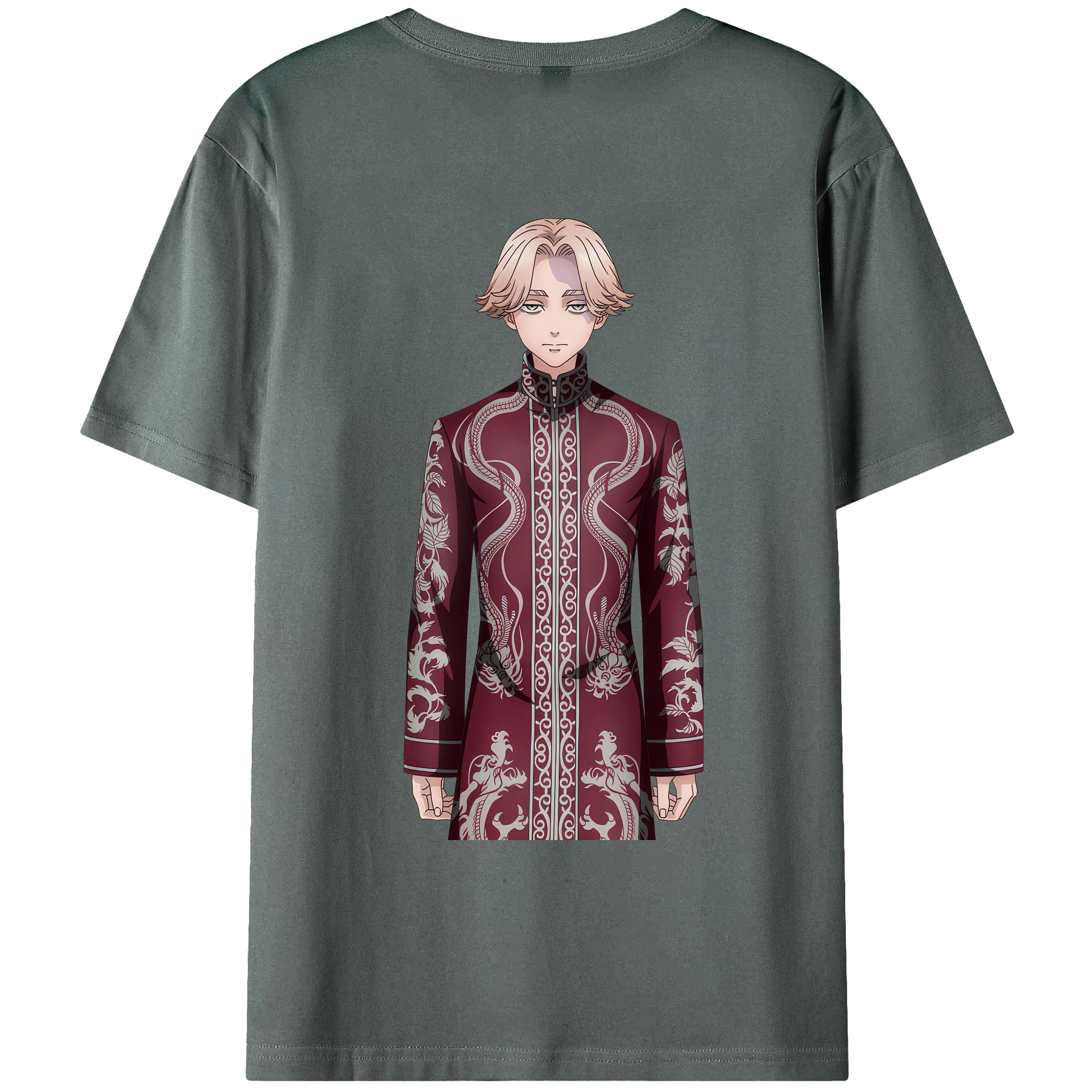 （画像用） 東京リベンジャーズ Tokyo Revengers 綿100％ メンズ半袖Tシャツ（バックプリント） 通気性